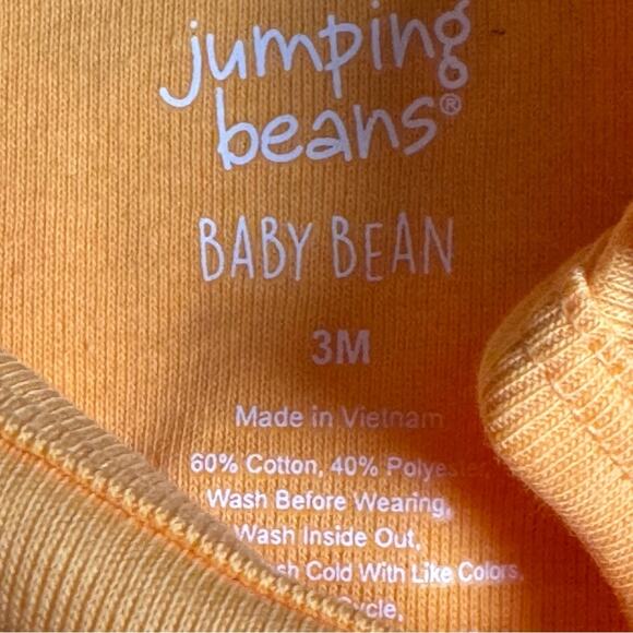 Jumping Beans Baby Bean Short Sleeve Crew Neck Graphic Snap Closure Sz 3M NWT - Picture 3 of 8